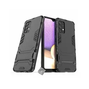 Comparateur de prix : Htdmobiles Housse etui coque rigide anti choc pour Samsung Galaxy A32 4G + verre trempe - NOIR -