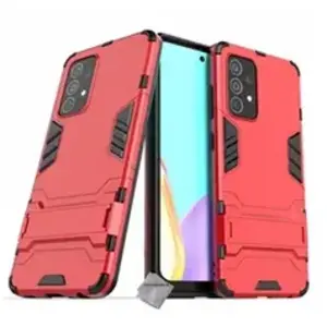 Htdmobiles Housse etui coque rigide anti choc pour Samsung Galaxy A52s 5G + film ecran - ROUGE - pas cher