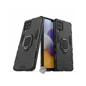 Comparateur de prix : Htdmobiles Housse etui coque rigide anti choc pour Samsung Galaxy A22 4G + verre trempe - NOIR -