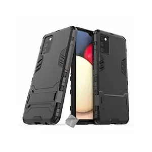 Htdmobiles Housse etui coque rigide anti choc pour Samsung Galaxy A02s + verre trempe - NOIR - pas cher