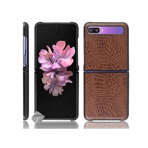 Comparateur de prix : HTD Mobiles Coque Rigide Cuir Crocodile Samsung Galaxy Z Flip