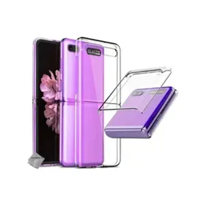 Comparateur de prix : HTDMOBILES Housse etui coque rigide pour Samsung Galaxy Z Flip / Z Flip 5G - TRANSPARENT -