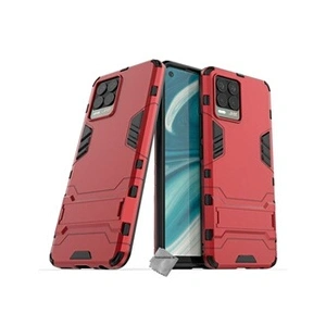 Htdmobiles Housse etui coque rigide anti choc pour Realme 8 4G / 8 Pro + verre trempe - ROUGE - pas cher