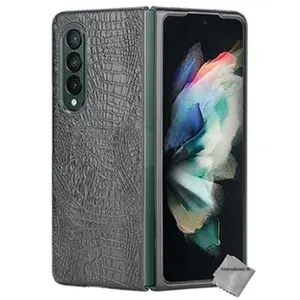 Comparateur de prix : HTDMOBILES Samsung Galaxy Z Fold 3 Coque Simili Cuir - Noir
