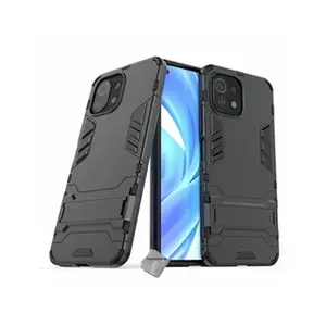 Htdmobiles Housse etui coque rigide anti choc pour Xiaomi Mi 11 Lite 5G NE + verre trempe - NOIR -
