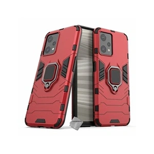 HTDMOBILES Coque rigide anti choc pour Realme 9 Pro 5G + verre trempe - ROUGE pas cher