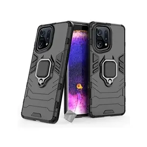 HTDMOBILES Coque rigide anti choc pour Oppo Find X5 5G + verre trempe - NOIR pas cher