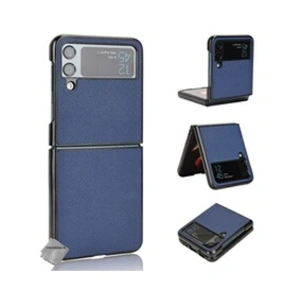 Comparateur de prix : HTDMOBILES HTD Mobiles Coque Simili Cuir Galaxy Z Flip 4 - Bleu Foncé
