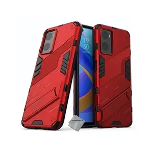 Comparateur de prix : HTDMOBILES Coque rigide anti choc pour Oppo A36 / A76 / A96 / Realme 9i + verre trempe - ROUGE