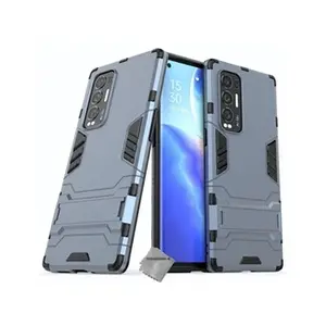 Htdmobiles Coque rigide anti choc pour Oppo Find X3 Neo + film ecran - BLEU FONCE pas cher