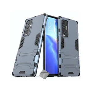 Comparateur de prix : Htdmobiles Coque rigide anti choc pour Oppo Find X3 Neo + verre trempe - BLEU FONCE