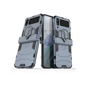 Comparateur de prix : HTDMOBILES Coque pour Samsung Galaxy Z Flip 4 5G - housse etui rigide anti choc - BLEU FONCE
