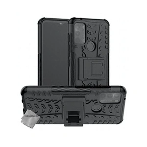 Comparateur de prix : HTDMOBILES Coque rigide anti choc pour Motorola Moto G50 + film ecran - NOIR