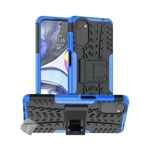 Comparateur de prix : Htdmobiles Coque rigide anti choc pour Motorola Moto G22 / E32 / E32s + verre trempe - BLEU