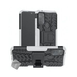 HTDMOBILES Coque rigide anti choc pour Motorola Moto G50 + film ecran - BLANC pas cher