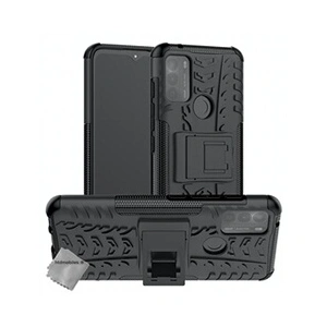 Comparateur de prix : HTDMOBILES Coque rigide anti choc pour Motorola Moto G50 + verre trempe - NOIR