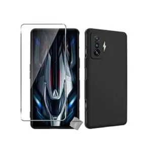 Comparateur de prix : Htdmobiles Coque pour Xiaomi Poco F4 GT 5G - housse etui silicone gel fine + film ecran - NOIR -