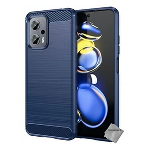 Htdmobiles Coque pour Xiaomi Poco X4 GT 5G - housse etui silicone gel carbone + film ecran - BLEU FONCE - pas cher
