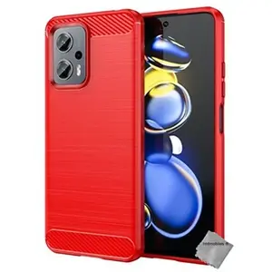 Htdmobiles HTD Mobiles Coque silicone Xiaomi Poco X4 GT 5G - Rouge pas cher