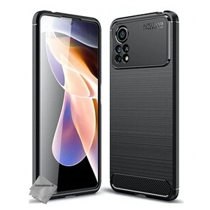 Htdmobiles Coque silicone gel carbone Poco X4 Pro 5G - Noir pas cher