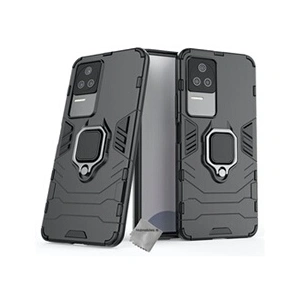 Htdmobiles Coque pour Xiaomi Poco F4 5G - housse etui rigide anti choc + verre trempe - NOIR - pas cher
