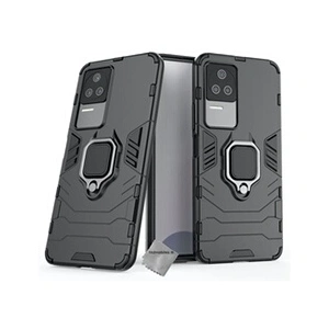Htdmobiles Coque pour Xiaomi Poco F4 5G - housse etui rigide anti choc + film ecran - NOIR - pas cher