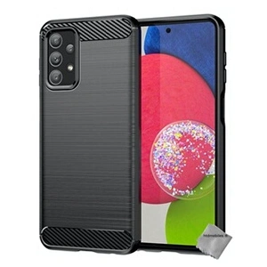 Htdmobiles Coque pour Samsung Galaxy A23 4G / 5G - housse etui silicone gel carbone + film ecran - NOIR - pas cher