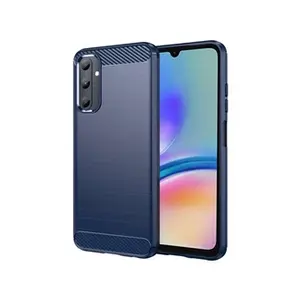Htdmobiles Samsung Galaxy A05s - Coque silicone gel bleu foncé pas cher