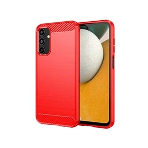 HTDMOBILES Coque pour Samsung Galaxy A15 4G / 5G - housse etui silicone gel carbone + film ecran - ROUGE pas cher