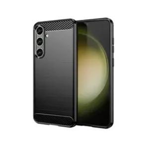 Comparateur de prix : HTDMOBILES Coque pour Samsung Galaxy S24 Plus 5G - housse etui silicone gel carbone + film ecran - NOIR