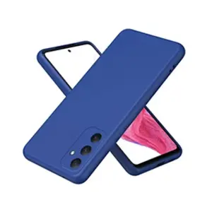 Htdmobiles Samsung Galaxy A35 5G Coque Silicone - Bleu Foncé pas cher