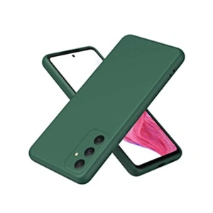 Htdmobiles Coque pour Samsung Galaxy A35 5G - housse etui silicone gel fine + verre trempe - VERT - pas cher