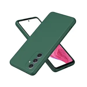 Htdmobiles Coque pour Samsung Galaxy A55 5G - housse etui silicone gel fine + film ecran - VERT pas cher