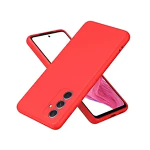 Htdmobiles Coque pour Samsung Galaxy A55 5G - housse etui silicone gel fine + film ecran - ROUGE pas cher