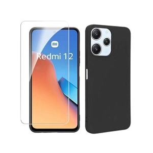 Htdmobiles Xiaomi Redmi 12/Poco M6 Pro 5G - Coque silicone - Noir pas cher
