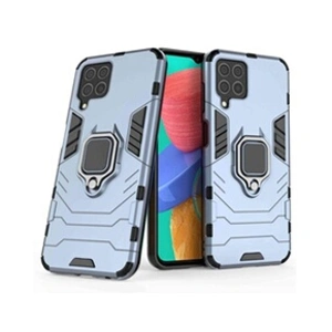 Htdmobiles Coque pour Samsung Galaxy M33 5G - housse etui rigide anti choc + film ecran - BLEU FONCE -