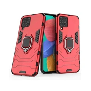 Htdmobiles Coque pour Samsung Galaxy M33 5G - housse etui rigide anti choc + verre trempe - ROUGE - pas cher