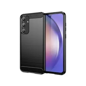 Htdmobiles Coque pour Samsung Galaxy A55 5G - housse etui silicone gel carbone + verre trempe - NOIR pas cher