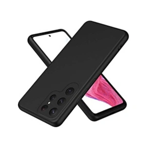 HTDMOBILES Coque pour Samsung Galaxy S24 Ultra 5G - housse etui silicone gel fine + verre trempe - NOIR pas cher