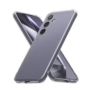 Htdmobiles Coque pour Samsung Galaxy S24 Plus 5G - housse etui silicone gel fine + film ecran - TRANSPARENT TPU pas cher