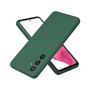 Htdmobiles Samsung Galaxy S24 5G - Coque silicone gel + verre trempé - Vert pas cher