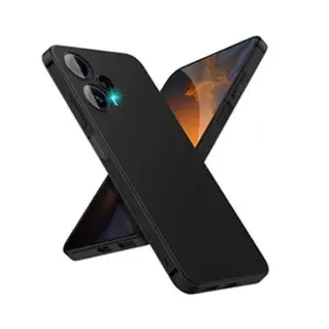 Htdmobiles Xiaomi Poco F5 5G - Coque silicone fine + film écran - Noir pas cher