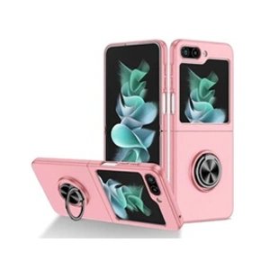 Comparateur de prix : HTDMOBILES Coque pour Samsung Galaxy Z Flip 5 5G - housse etui rigide bague anti choc magnetique - ROSE