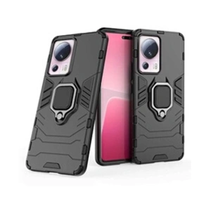 HTDMOBILES Coque pour Xiaomi 13 Lite 5G - housse etui rigide anti choc + verre trempe - NOIR