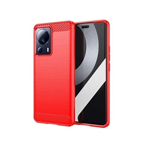 Htdmobiles Coque pour Xiaomi 13 Lite 5G - housse etui silicone gel carbone + film ecran - ROUGE - pas cher