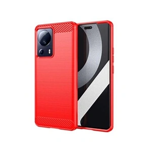 Comparateur de prix : Coque pour Xiaomi 13 Lite 5G - housse etui silicone gel carbone + verre trempe - ROUGE -