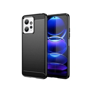 HTDMOBILES Coque pour Xiaomi Redmi Note 12 4G - housse etui silicone gel carbone + film ecran - NOIR - pas cher