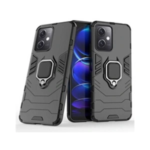 Htdmobiles Coque pour Xiaomi Poco X5 5G / Redmi Note 12 5G - housse etui rigide anti choc + film ecran - NOIR - pas cher