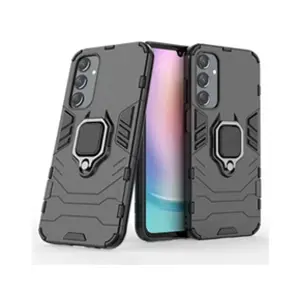 Comparateur de prix : Htdmobiles Coque pour Samsung Galaxy A24 4G / A25 4G / 5G - housse etui rigide anti choc + verre trempe - NOIR