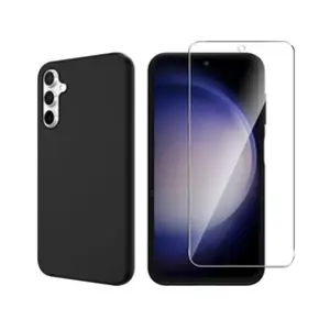 Comparateur de prix : Htdmobiles Coque pour Samsung Galaxy S23 FE 5G - housse etui silicone gel fine + verre trempe - NOIR -